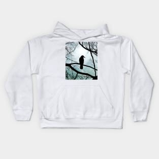 Bird 77 Crow Raven Kids Hoodie